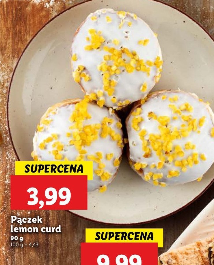 Pączek lemon curd Cukiernia lidla promocja w Lidl