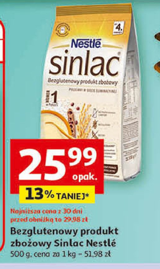 Nestle Sinlac - kaszka zbożowa bezglutenowa promocja