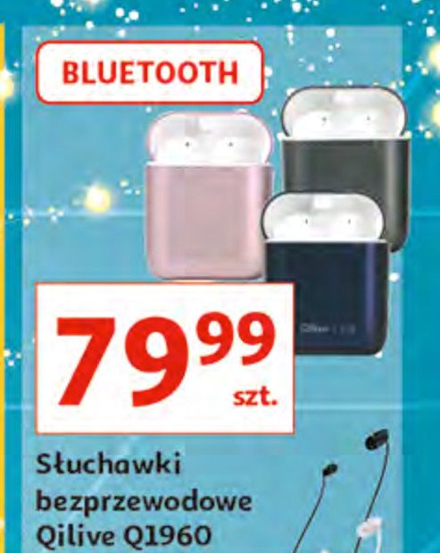 S艂uchawki bezprzewodowe q.1960 r贸偶owe Qilive promocja