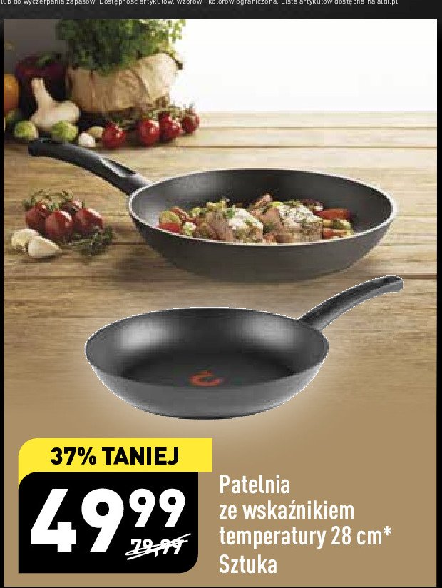 Patelnia 28 cm ze wska藕nikiem temperatury promocja