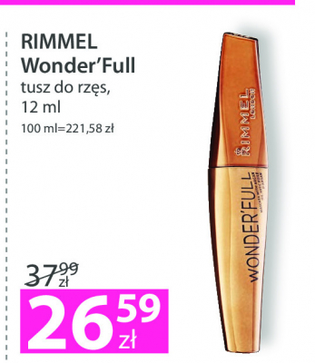 Tusz do rzęs Rimmel wonderfull promocja