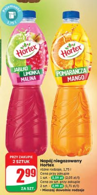 Napój niegazowany Pomarańcza Mango Hortex promocja w Dino
