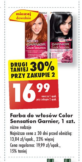 Farba do włosów 7.40 Garnier promocja