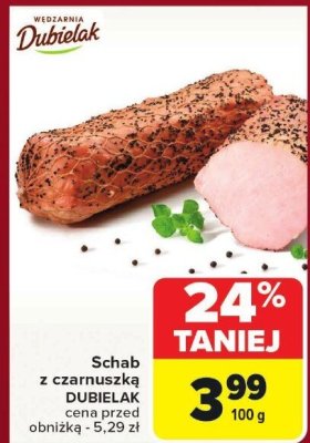 Schab z czarnuszką Dubielak promocja w Carrefour