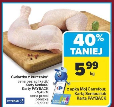 Ćwiartka z kurczaka promocja w Carrefour