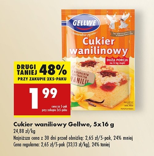 Cukier wanilinowy Gellwe promocja