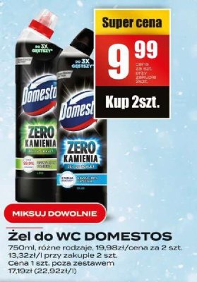 Żel do WC Domestos Zero Kamienia promocja w Supeco