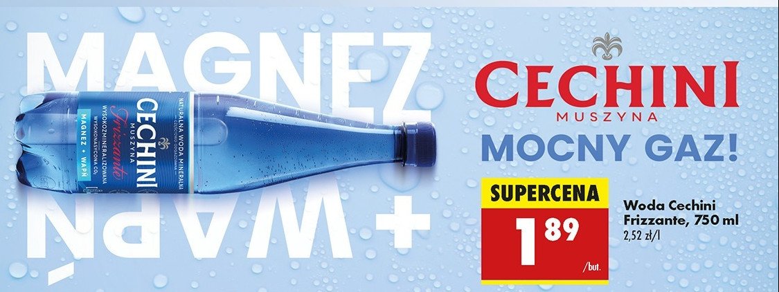 Woda gazowana Muszyna cechini frizzante promocja