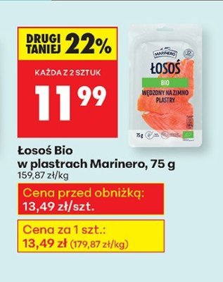 Łosoś Bio w plastrach  promocja w Biedronka