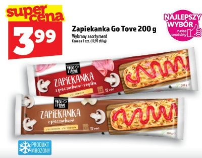 Zapiekanka Go Tove 200 g promocja w TOPAZ
