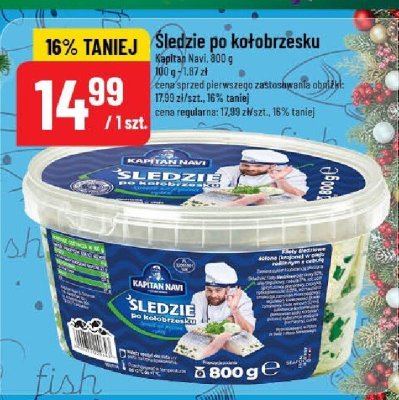 Śledzie po kołobrzesku Kapitan Navi promocja w POLOmarket