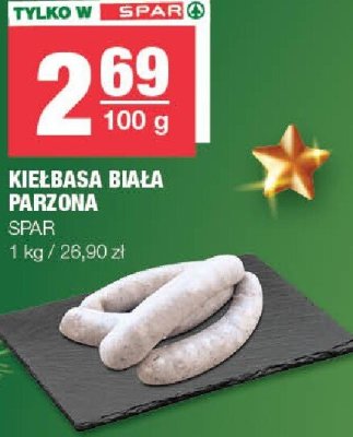Kiełbasa biała parzona SPAR promocja w SPAR