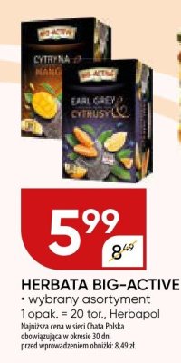 Herbata Big-Active promocja w Chata Polska