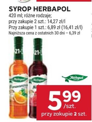 Syrop Herbapol promocja w Stokrotka