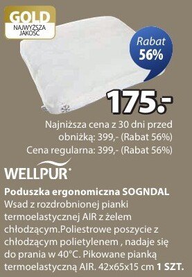 Poduszka ergonomiczna SOGNDAL promocja w Jysk