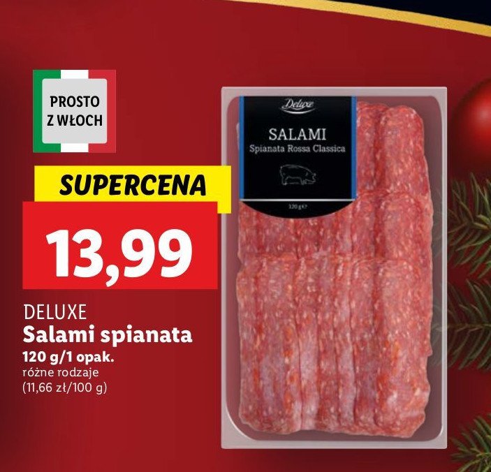 Salami spianata rossa Deluxe promocja