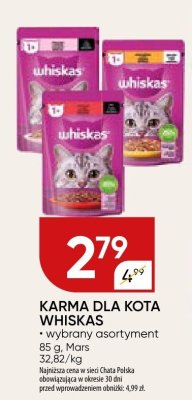 Karma dla kota Whiskas promocja w Chata Polska