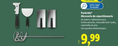 Akcesoria do szpachlowania  promocja w Lidl