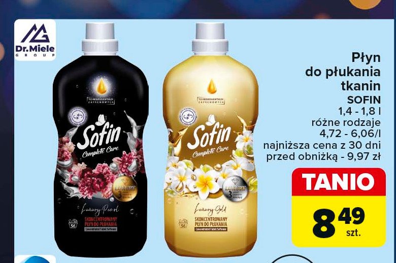 Płyn do płukania luxury gold SOFIN COMPLETE CARE promocja