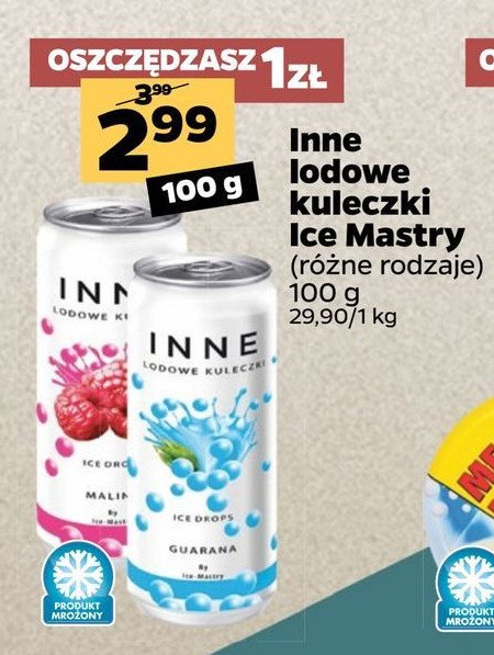Inne lodowe kuleczki guarana Ice mastry promocja