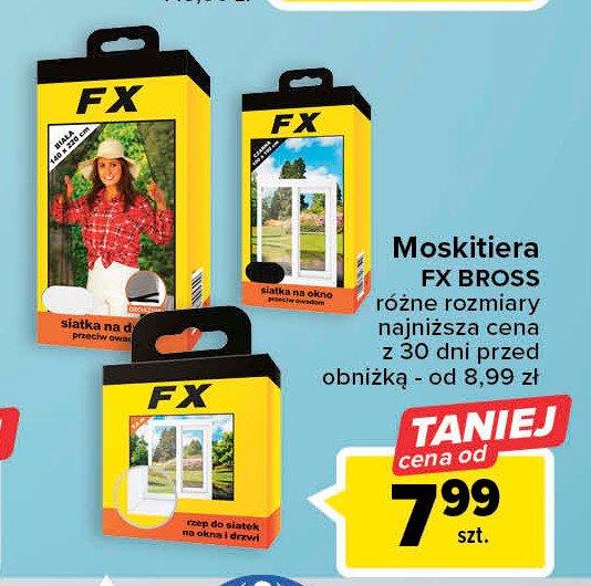 Moskitiera drzwiowa czarna Fx promocja