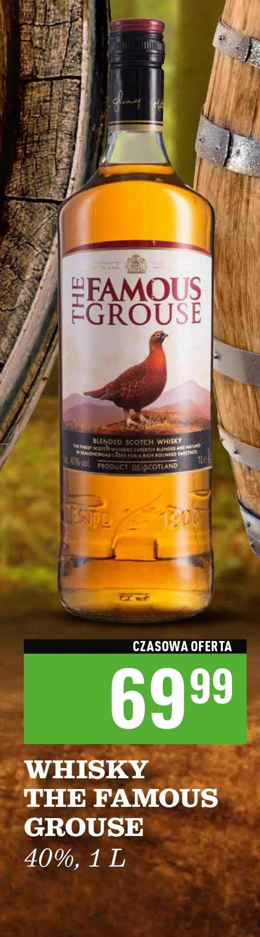 Whisky The famous grouse promocja w Biedronka