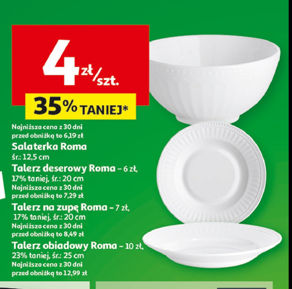 Salaterka roma 12.5 cm promocja w Auchan