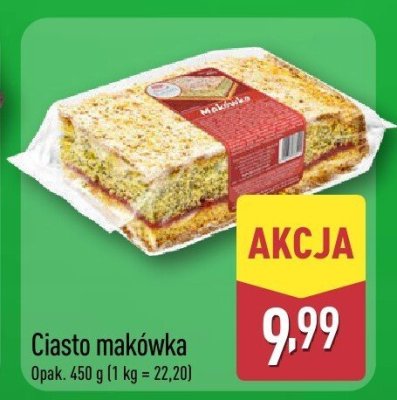 Ciasto makówka promocja w Aldi