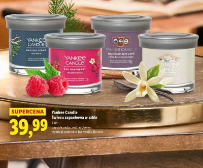 Świeca zapachowa Yankee Candle w szkle promocja w Lidl