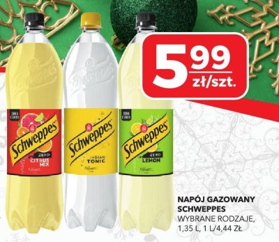 Napój gazowany Schweppes wybrane rodzaje promocja w Top Market