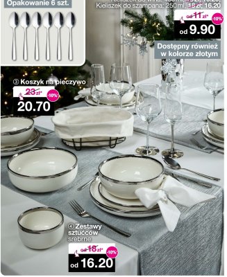 Zestawy sztućców srebrne promocja w Woolworth
