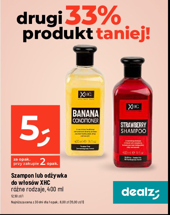 Od偶ywka do w艂os贸w banan XPEL XHC CHARCOAL promocja