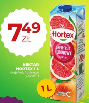 Nektar Hortex Grejpfruit Rubinowy 1L promocja w Duży Ben