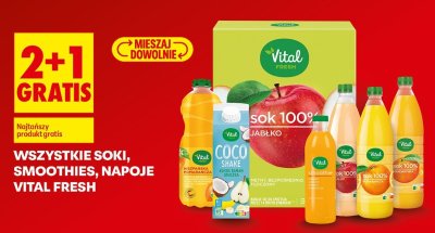 Napój Vital Fresh różne rodzaje promocja w Biedronka
