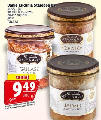 Danie Jadło staropolskie Kuchnia Staropolska Graal promocja w Prim Market