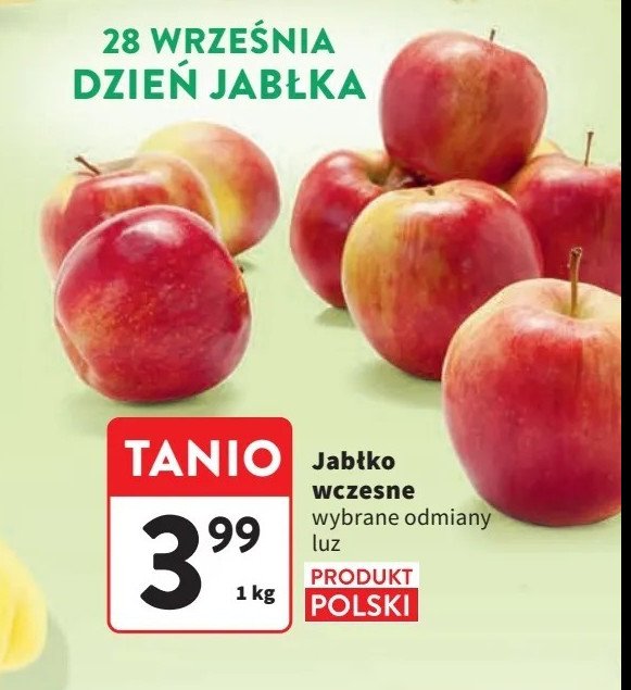 Jabłka wczesne promocja