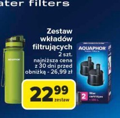 Wkład do butelki filtrującej city Aquaphor promocja w Carrefour