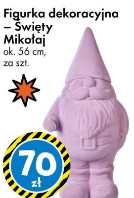 Figurka dekoracyjna Święty Mikołaj ok. 56 cm promocja w Tedi