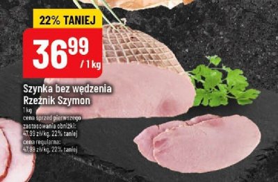 Szynka bez wędzenia Rzeźnik Szymon promocja w POLOmarket
