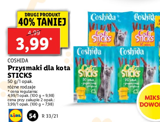 Przysmak dla kota z indykiem Coshida promocja