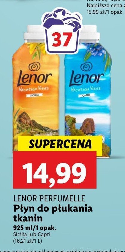 Płyn do płukania vacation vibes sicilia Lenor promocja