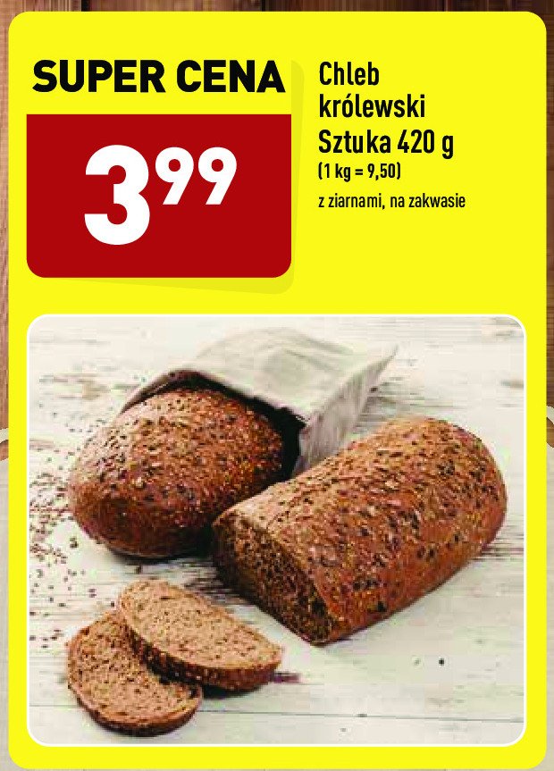 Chleb królewski z ziarnami promocja