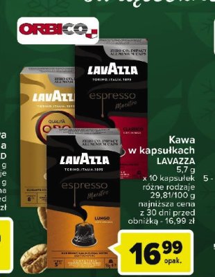 Kawa w kapsu艂kach Lavazza qualita oro promocja