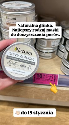 Maska do twarzy Glinka Ghassoul oczyszczająca promocja w Hebe