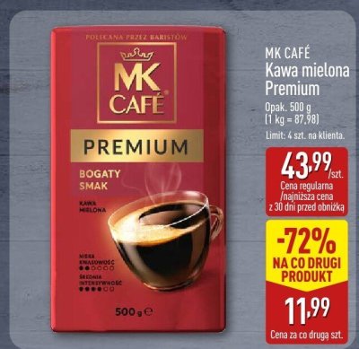 Kawa mielona Premium promocja w Aldi
