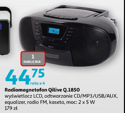 Radiomagnetofon q1850 Qilive promocja