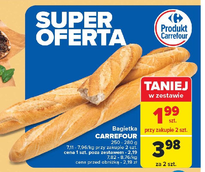 Bagietka Carrefour promocja w Carrefour Market