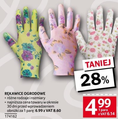 Rękawice ogrodowe różne rodzaje, różne rozmiary, różne wzory promocja w Selgros
