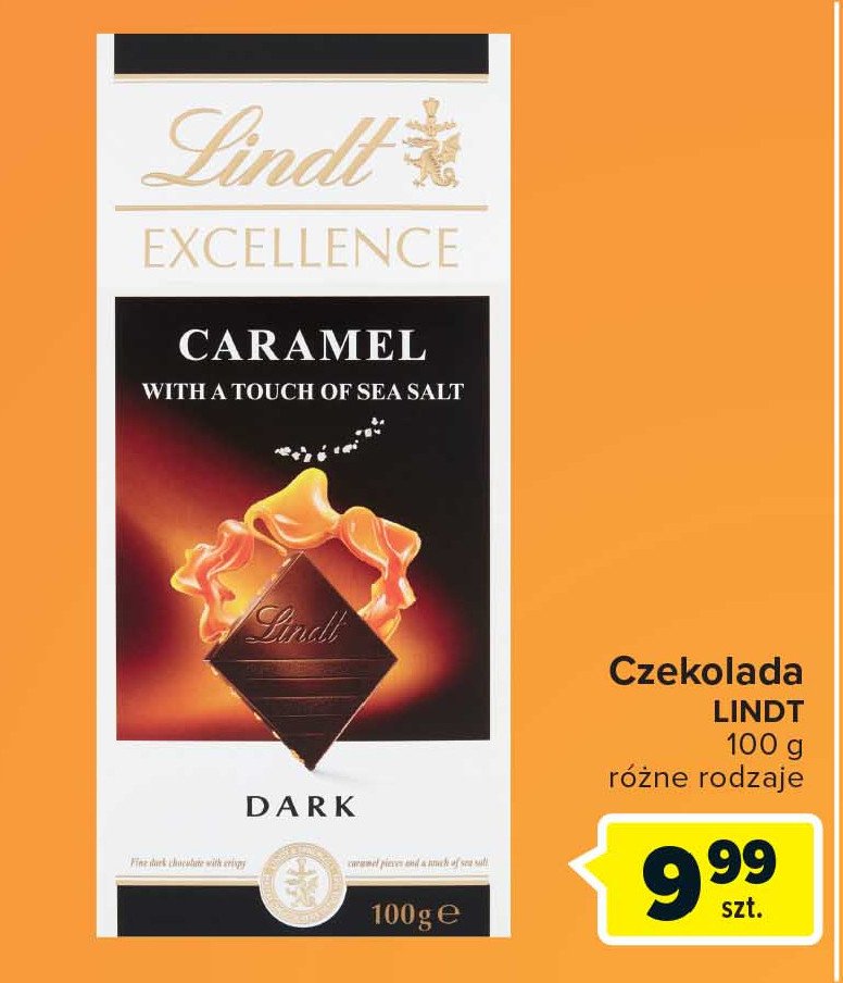 Czekolada caramel croquant Lindt excellence promocja