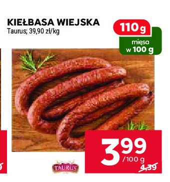 Kie艂basa wiejska Taurus promocja